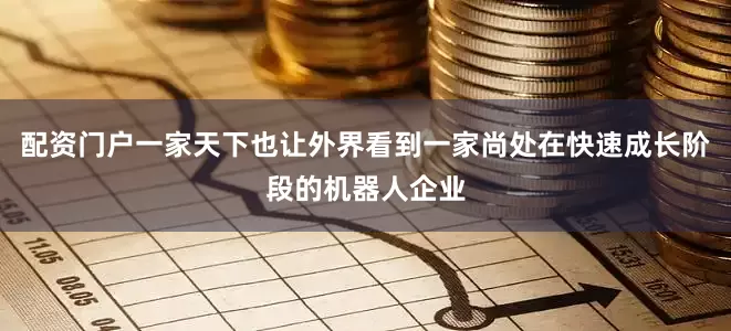 配资门户一家天下也让外界看到一家尚处在快速成长阶段的机器人企业